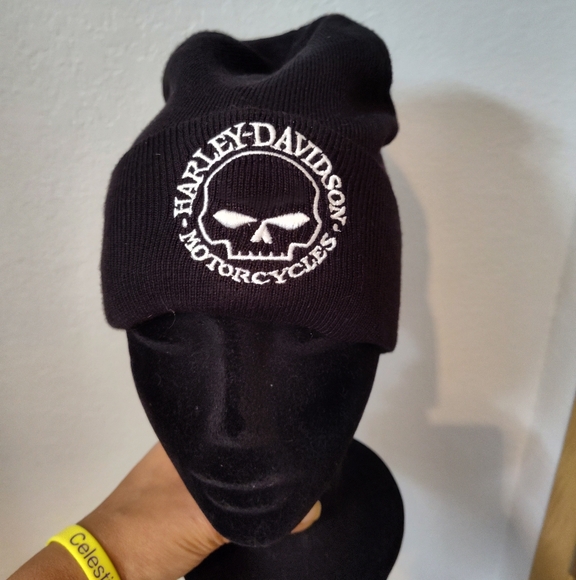 Harley-Davidson Black Skull Beanie - Picture 1 of 4